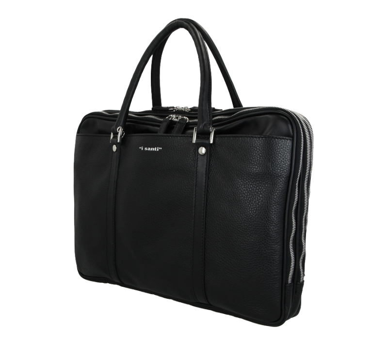 CARTELLA IN PELLE CON ZIP
